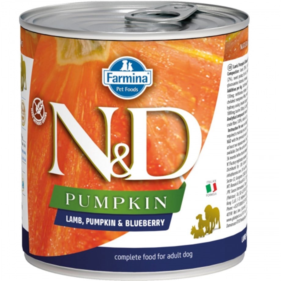 Nd Balkabaklı Kuzulu Yaban Mersini Köpek Konserve Maması 285 gr