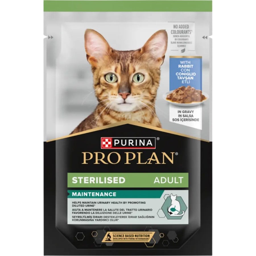 Pro Plan Tavşan Etli Steril Pouch Kısır Kedi Konservesi 85 Gr