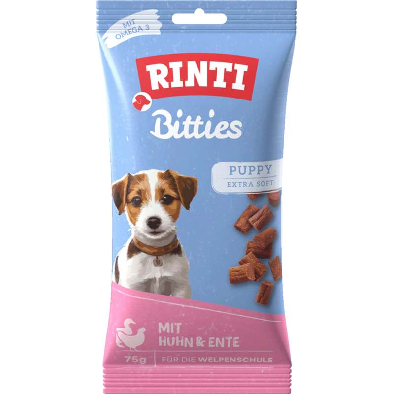 Rinti Bitties Yavru Köpek Ödülü Tavuk-Ördek 75 Gr