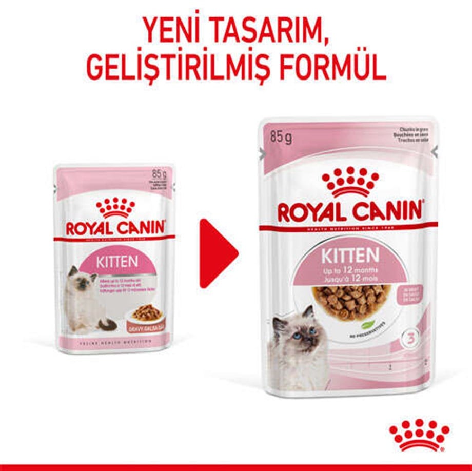 Royal Canin Kitten Instinctive Gravy Yavru Kedi Konservesi Pouch 85 gr