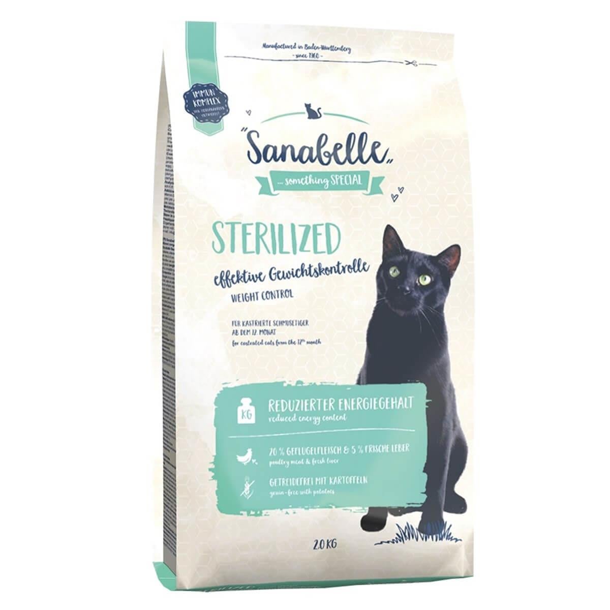 Sanabelle Sterilized Kısırlaştırılmış Tahılsız Kedi Maması 2 Kg