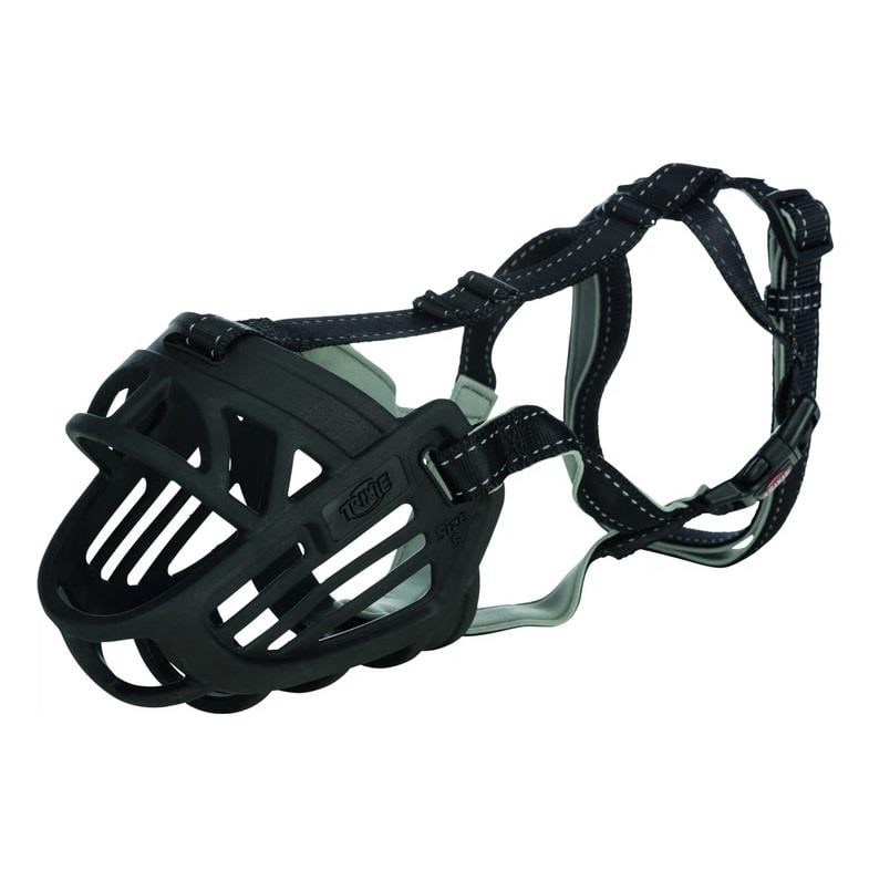Trixie Köpek Esnek Silikon Ağızlığı , Kauçuk, L-XL, Siyah