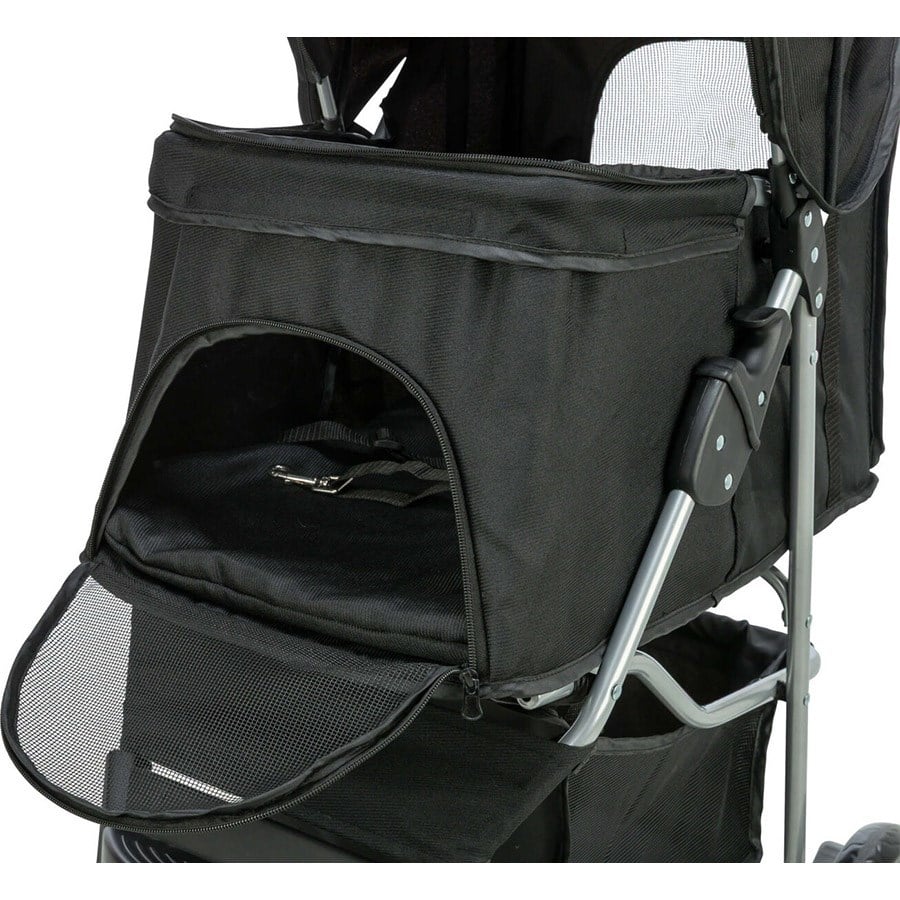 Trixie Köpek ve Kedi Arabası 47x100x80cm Siyah