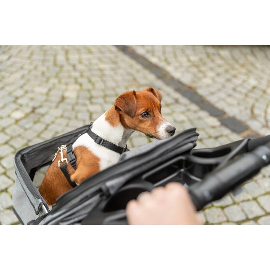 Trixie Köpek ve Kedi Arabası 47x100x80cm Gri 4 Tekerlekli