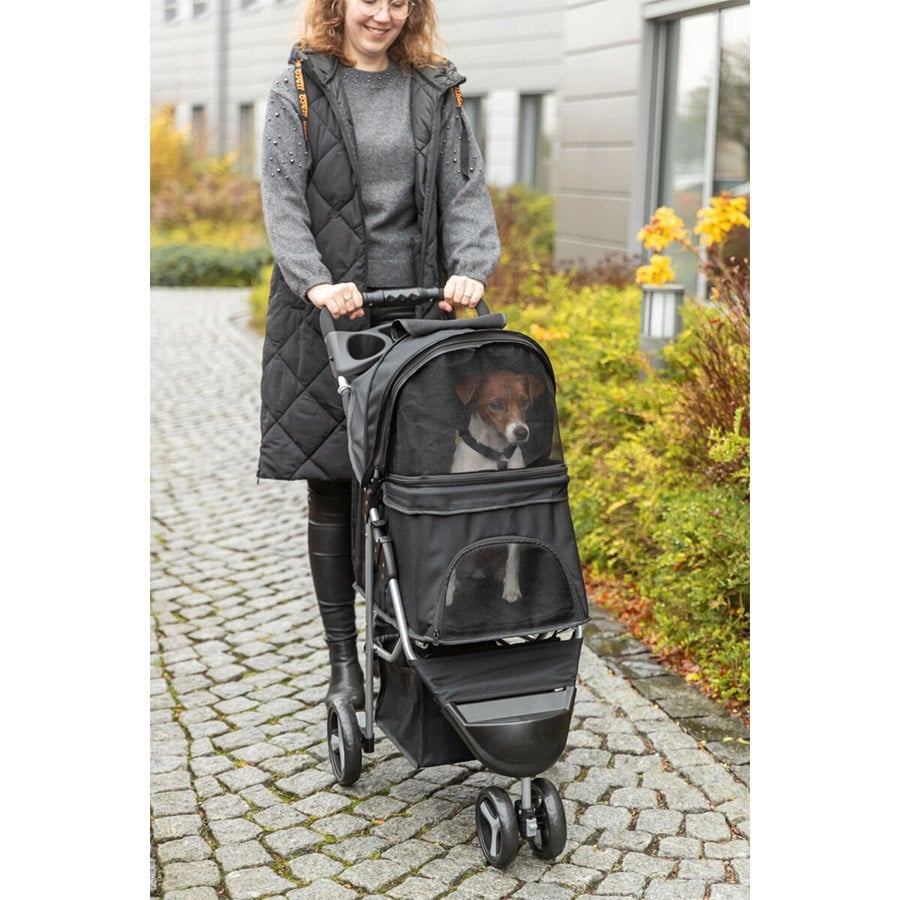 Trixie Köpek ve Kedi Arabası 47x100x80cm Siyah