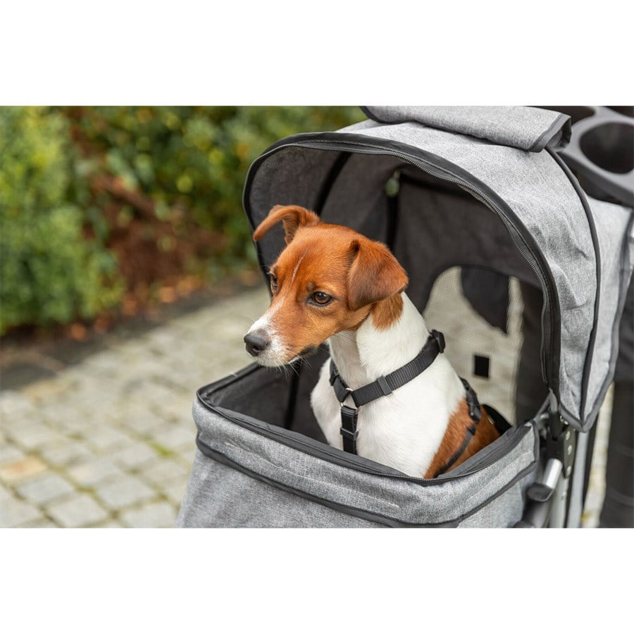 Trixie Köpek ve Kedi Arabası 47x100x80cm Gri 4 Tekerlekli