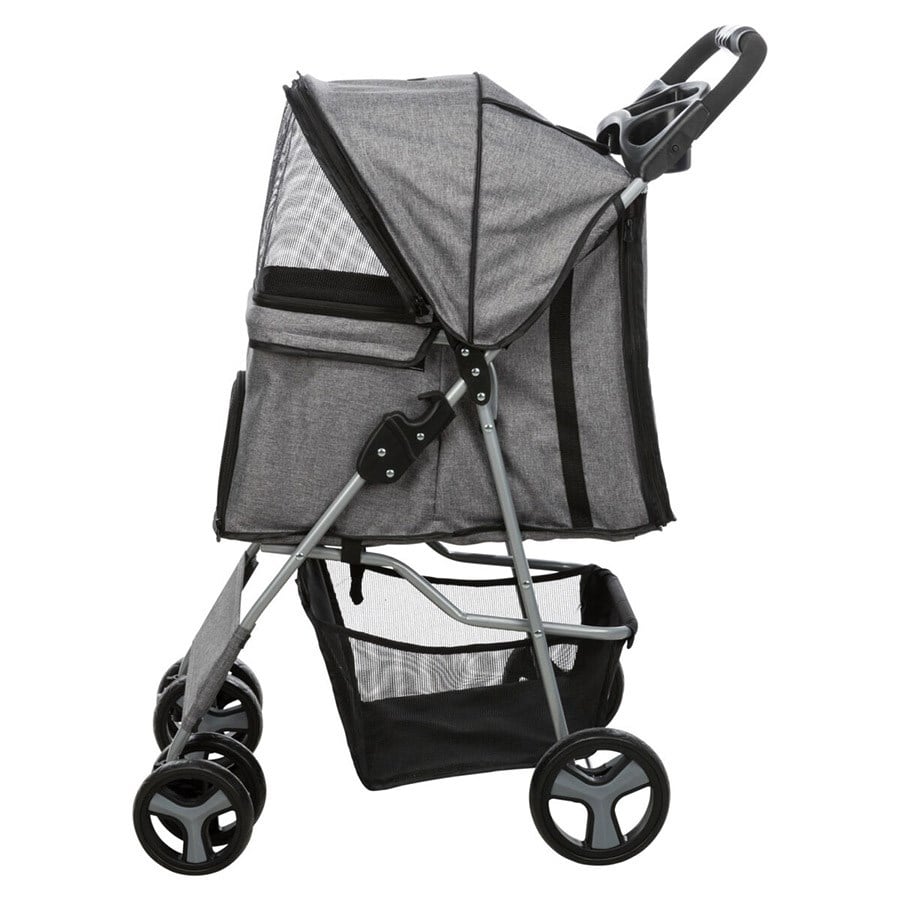Trixie Köpek ve Kedi Arabası 47x100x80cm Gri 4 Tekerlekli