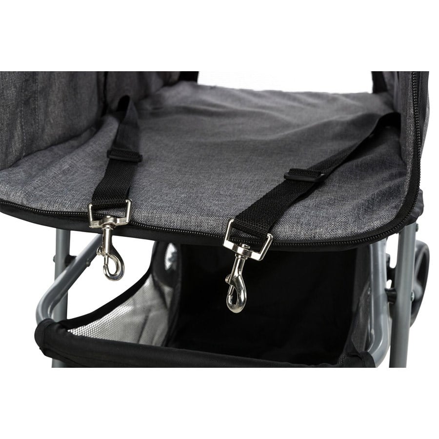 Trixie Köpek ve Kedi Arabası 47x100x80cm Gri 4 Tekerlekli