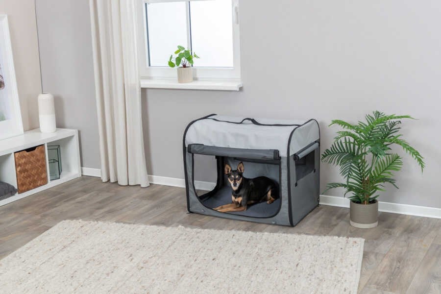 Trixie Köpek ve Kedi Kutusu M–L Koyu Gri/ Açık Gri