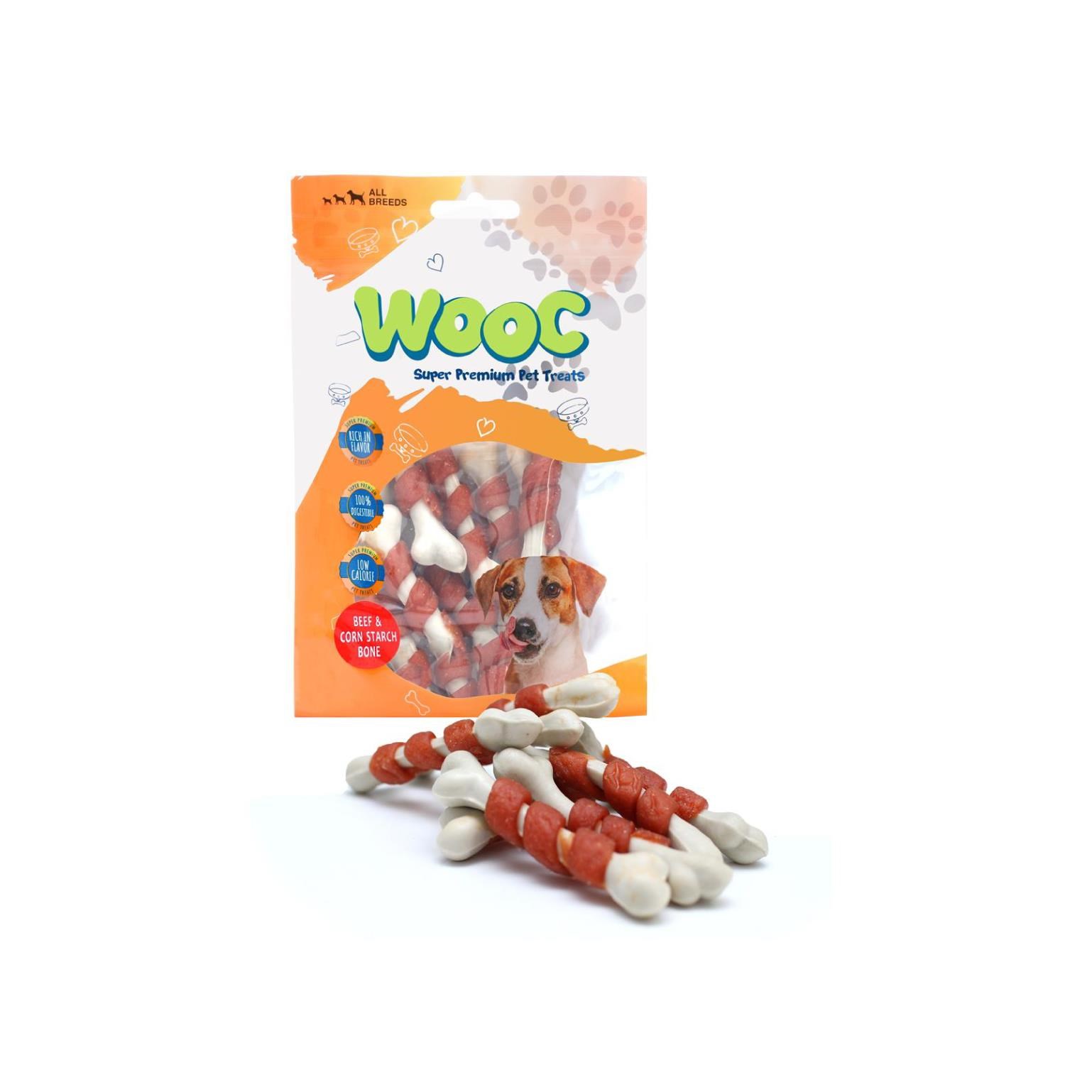 Wooc Dog Biftek Sargılı Kalsiyum Kemikli Ödül 80 g