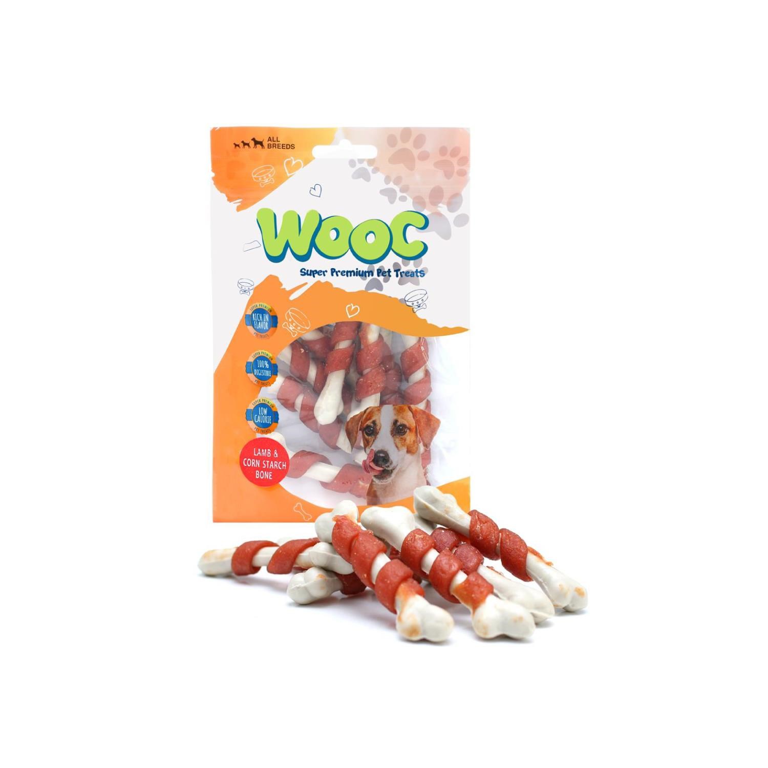 Wooc Dog Kuzu Sargılı Kalsiyum Kemikli Ödül 80 g