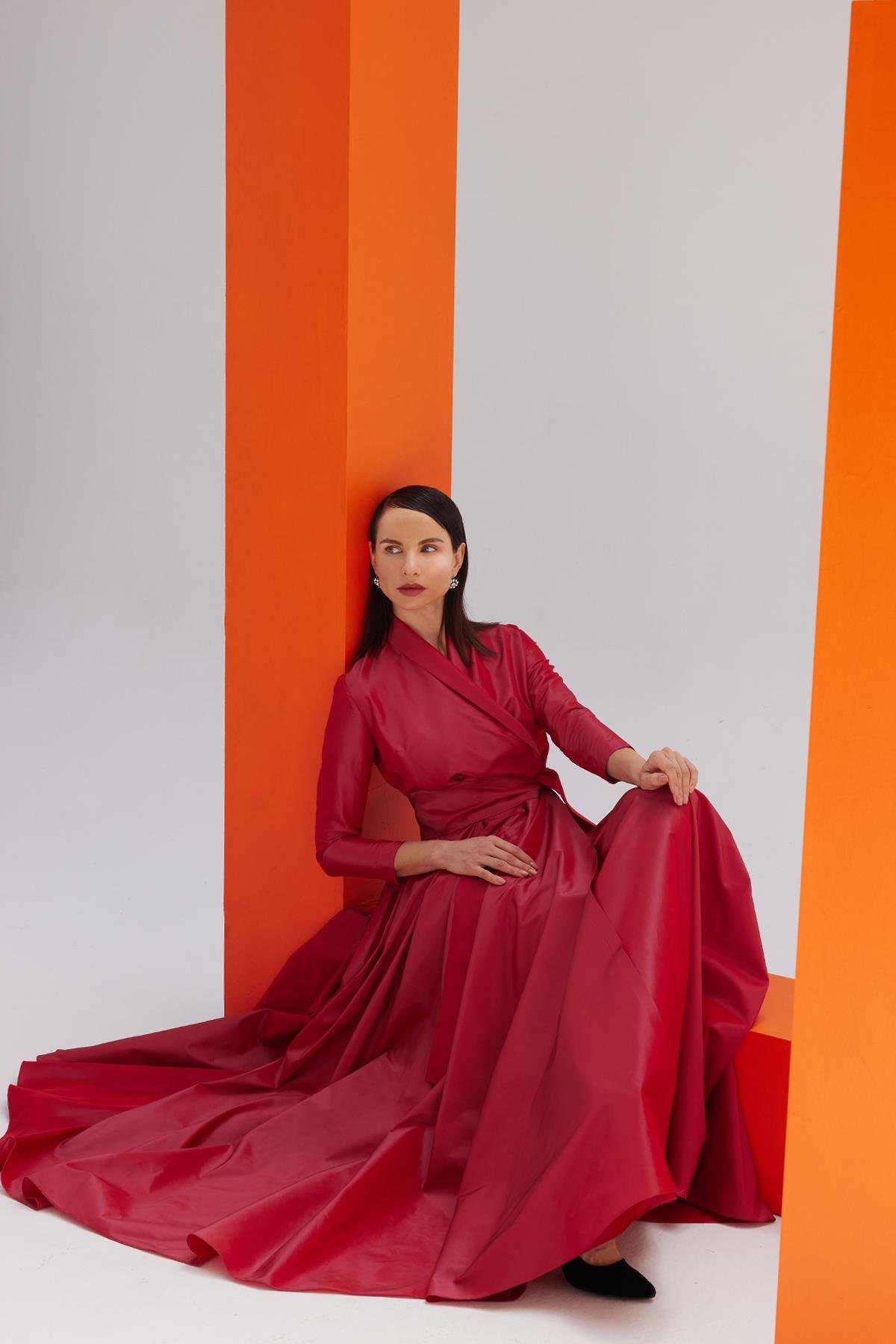 Pink Taffeta DressJAQAR