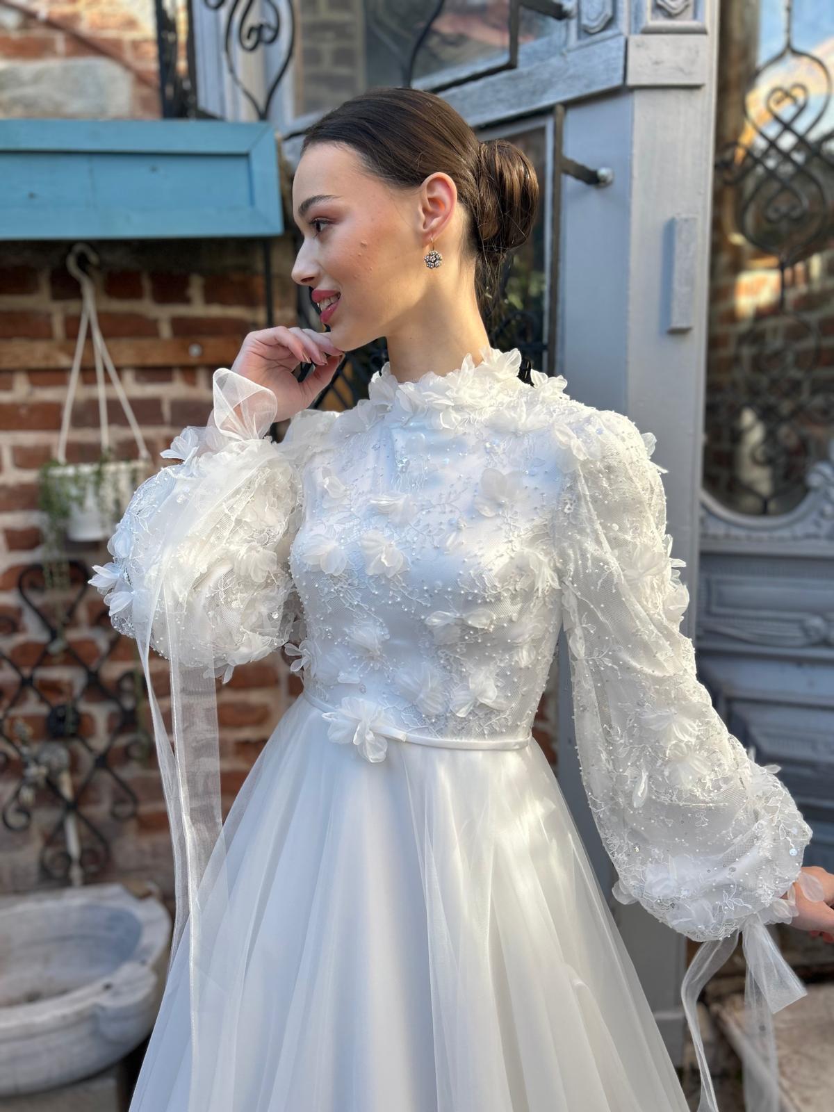 Romantik Floral GelinlikJAQAR