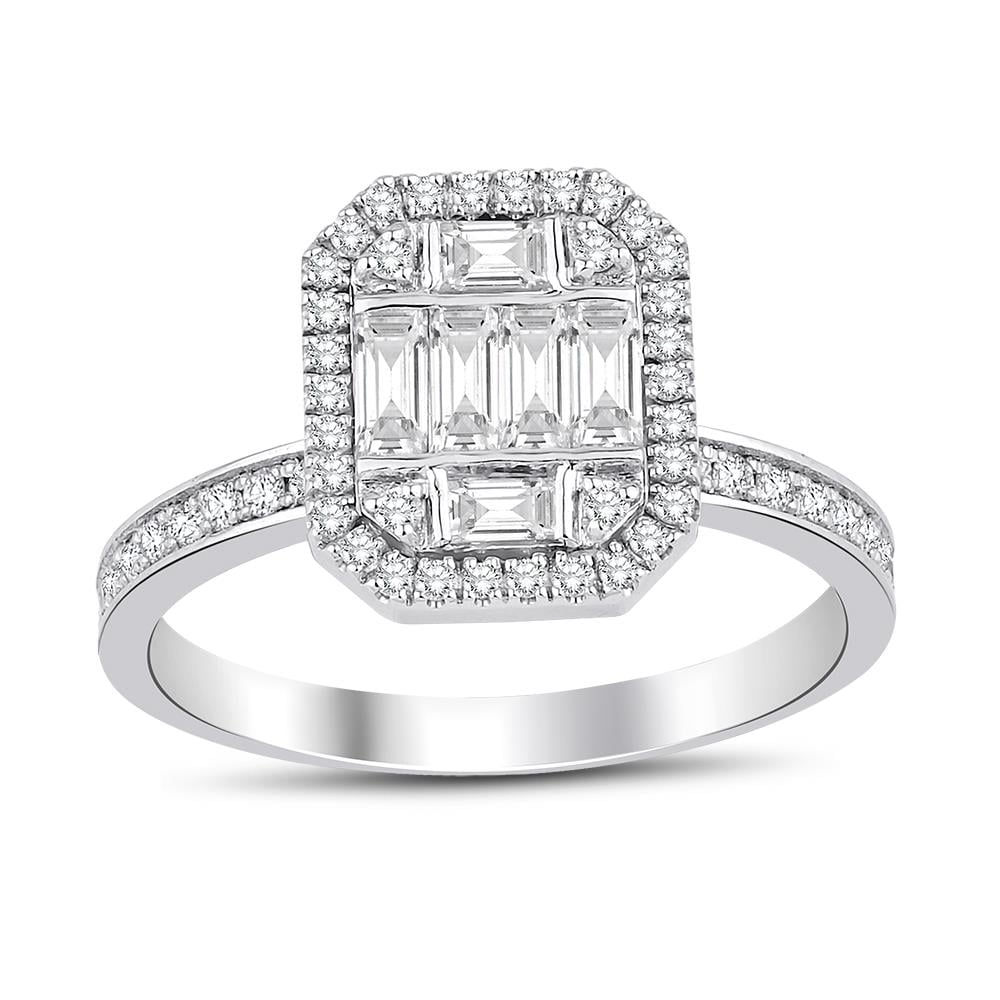 0.73 Karat Pırlanta Baget Yüzük