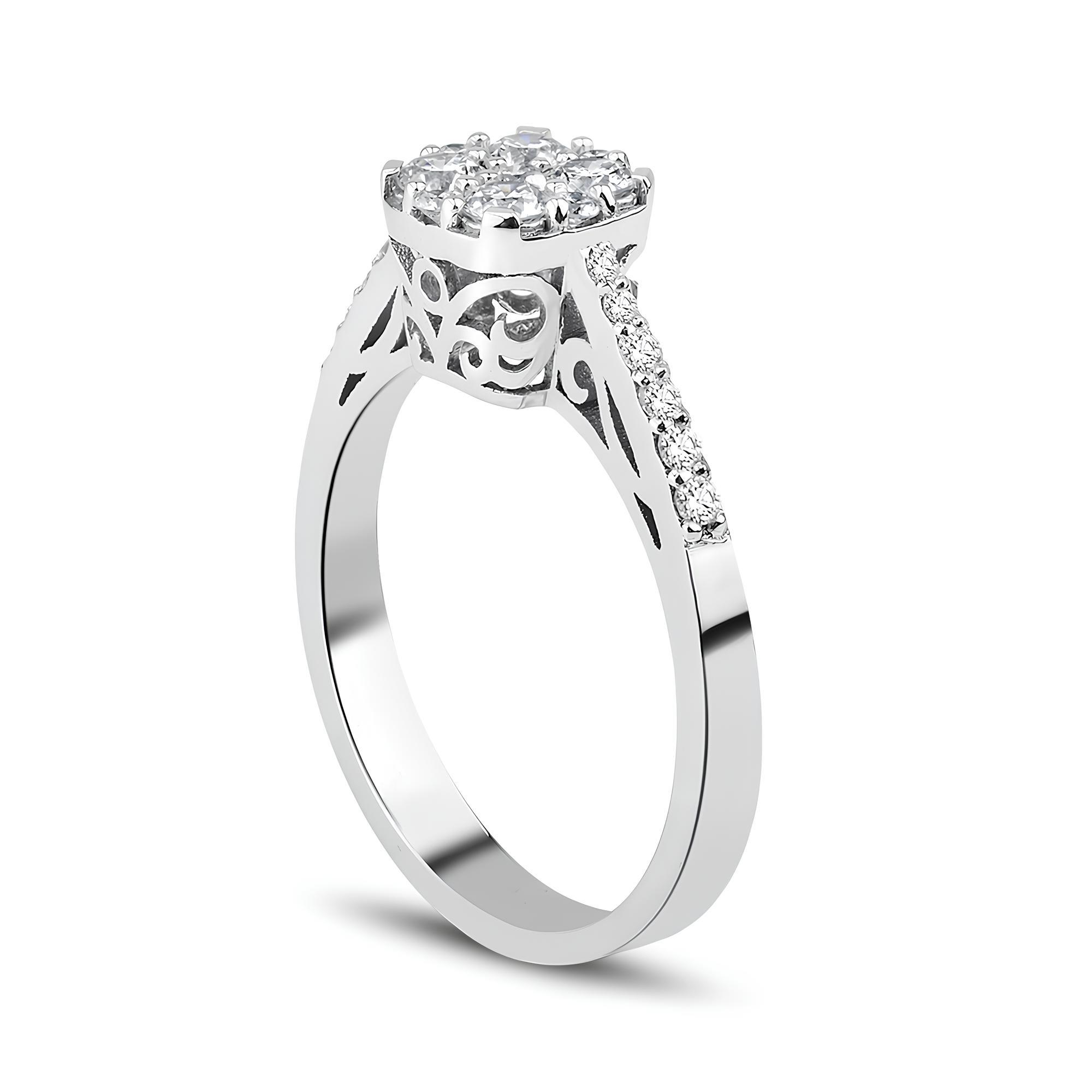 0.49 Karat Pırlanta Coronet Yüzük