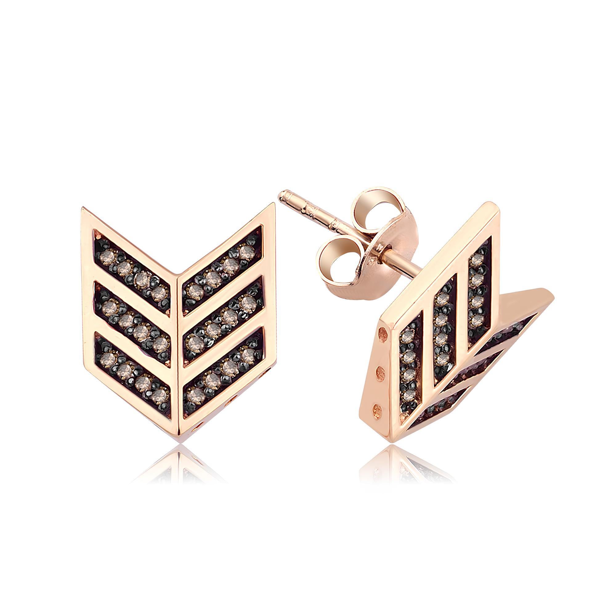 0.23 Karat Pırlanta  Tasarım Küpe