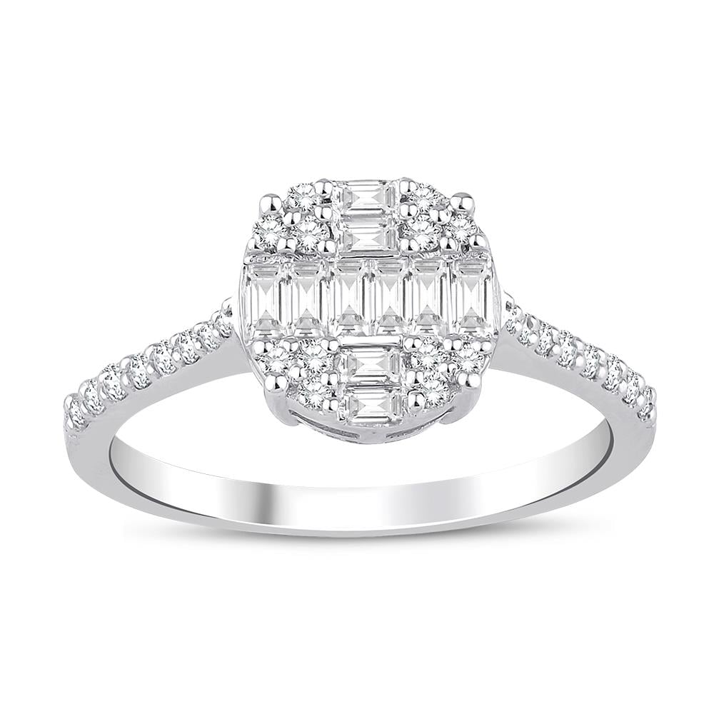 0.49 Karat Pırlanta Baget Yüzük