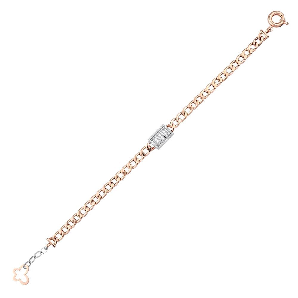 0.34 Karat Pırlanta Baget Bileklik