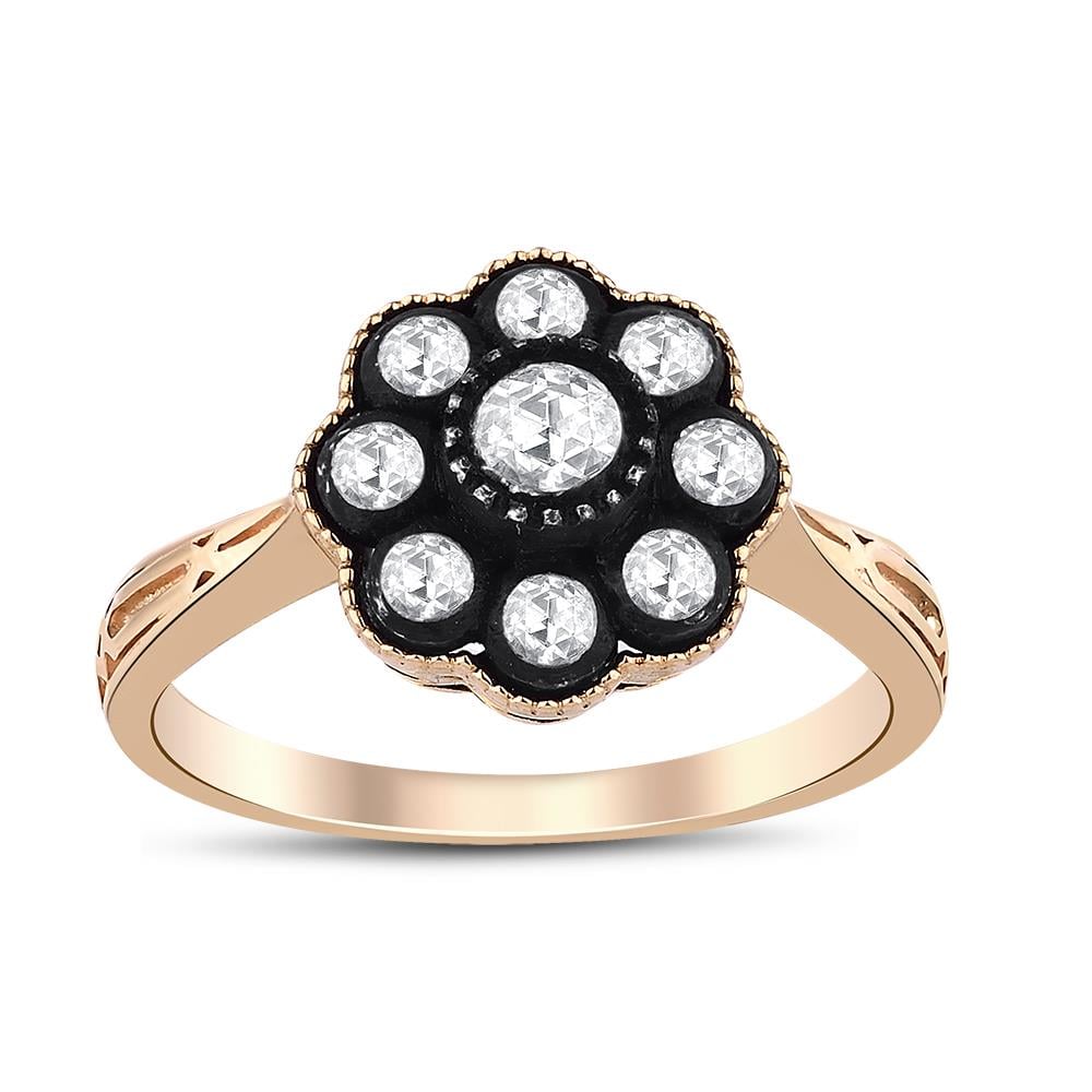 0.28 Karat Elmas Gül Yüzük