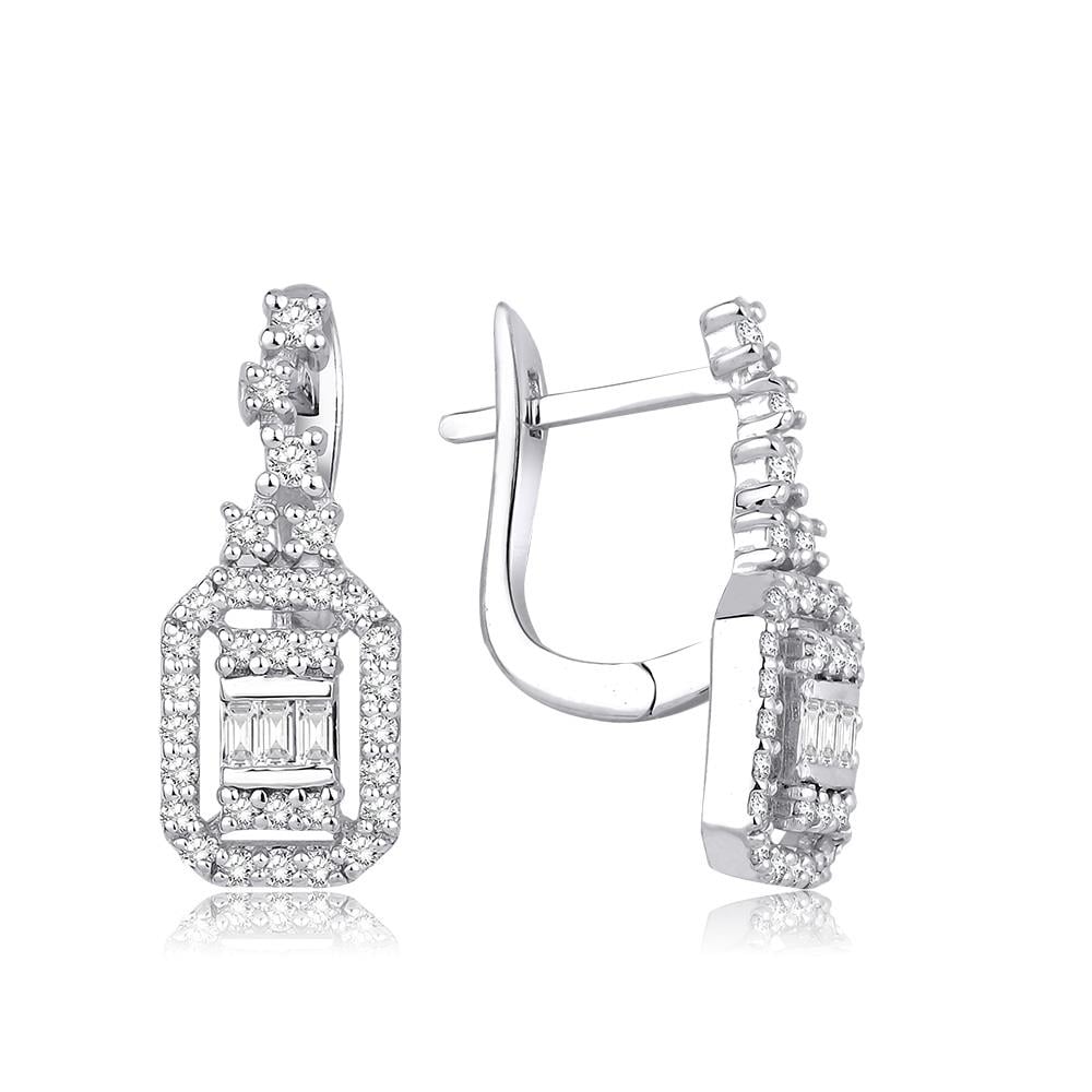 0.50 Karat Pırlanta Tasarım Küpe 