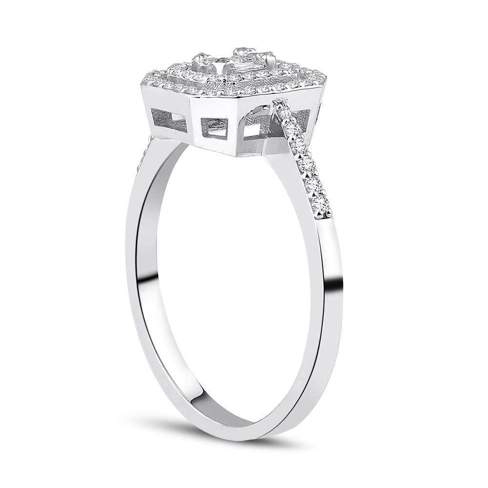 0.30 Karat Pırlanta Baget Yüzük