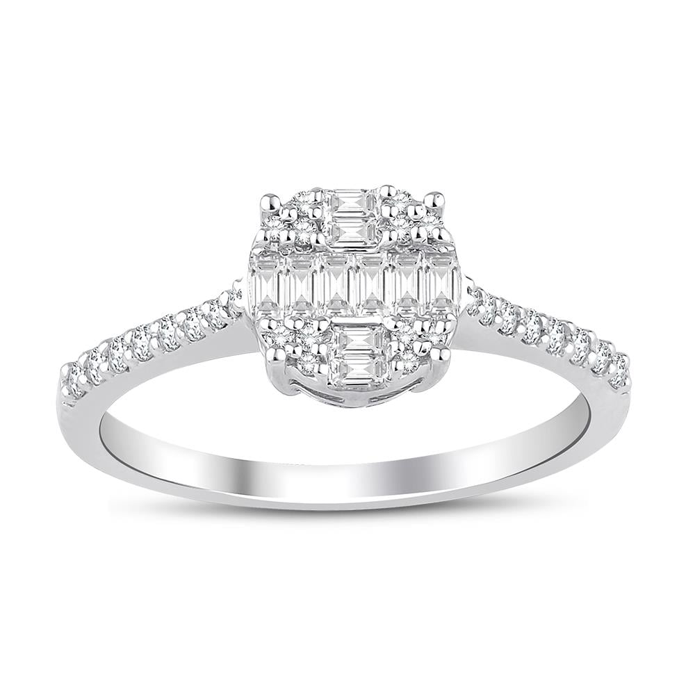 0.30 Karat Pırlanta Baget Yüzük