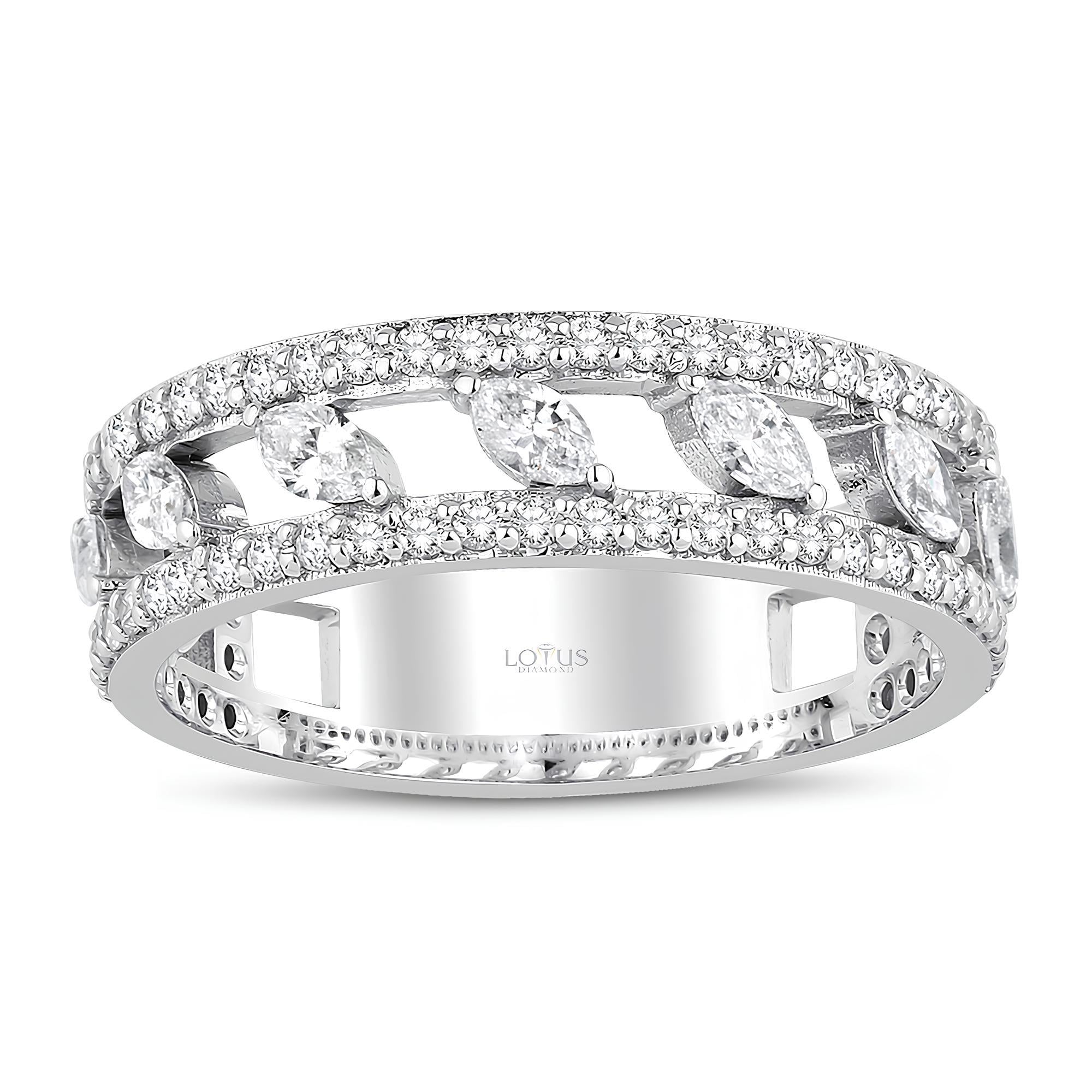 0.69 Karat Pırlanta Markiz Tasarım Yüzük