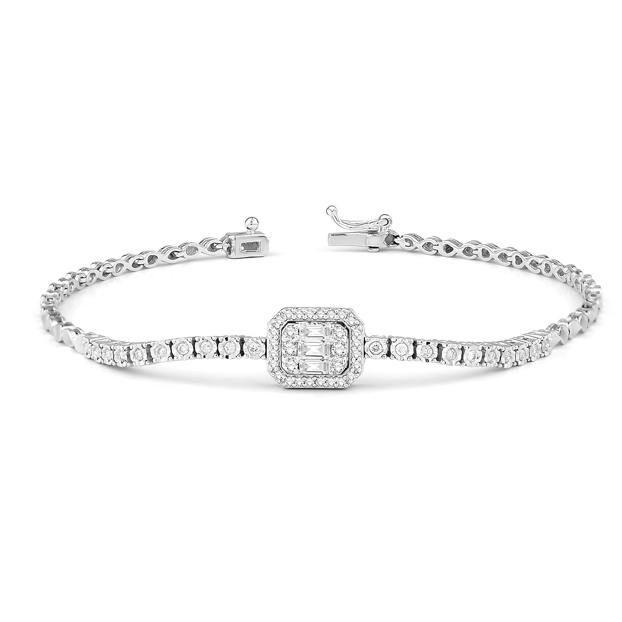 0.46 Karat Pırlanta Baget Bieklik