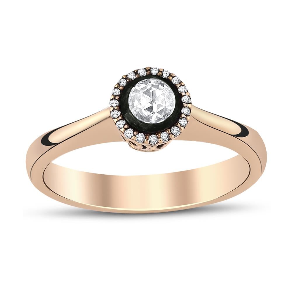 0.19 Karat Elmas Tektas Yüzük