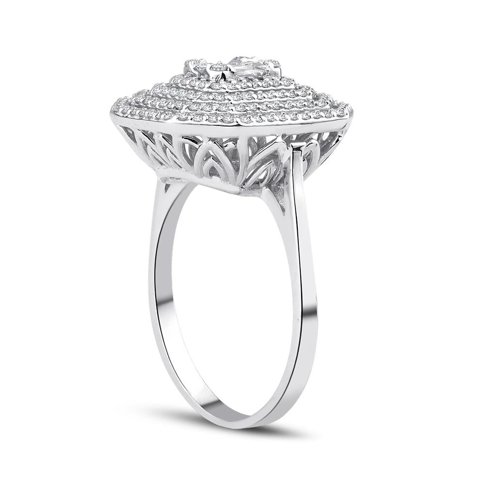 0.82 Karat Pırlanta Baget Yüzük