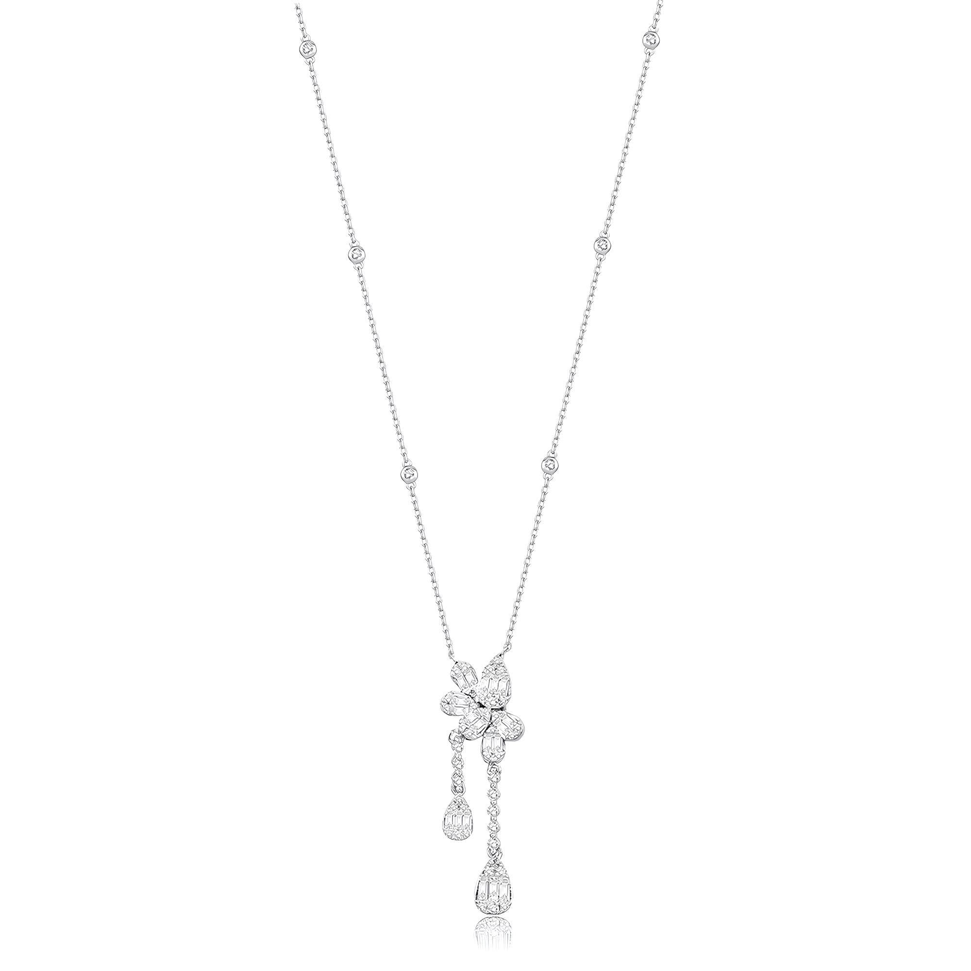 0.82 Karat Pırlanta Baget Kolye