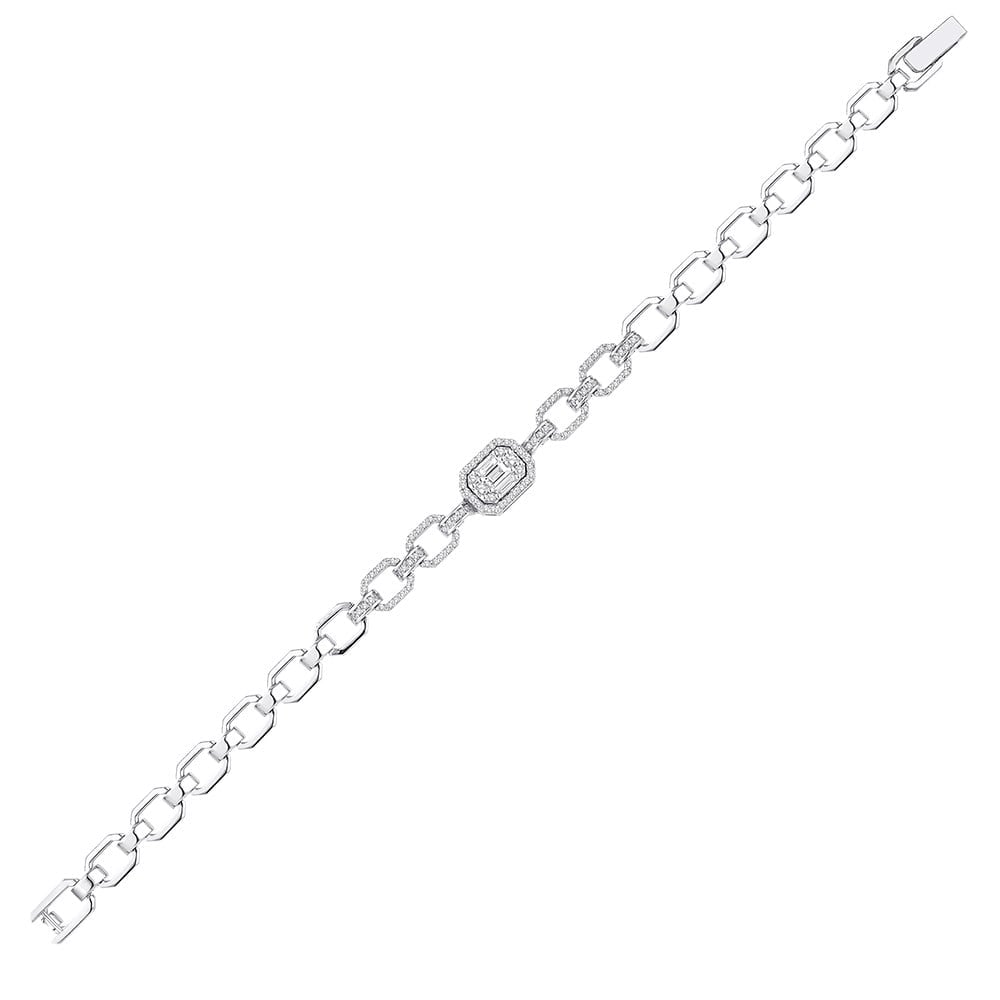 0.65 Karat Pırlanta Baget Bileklik