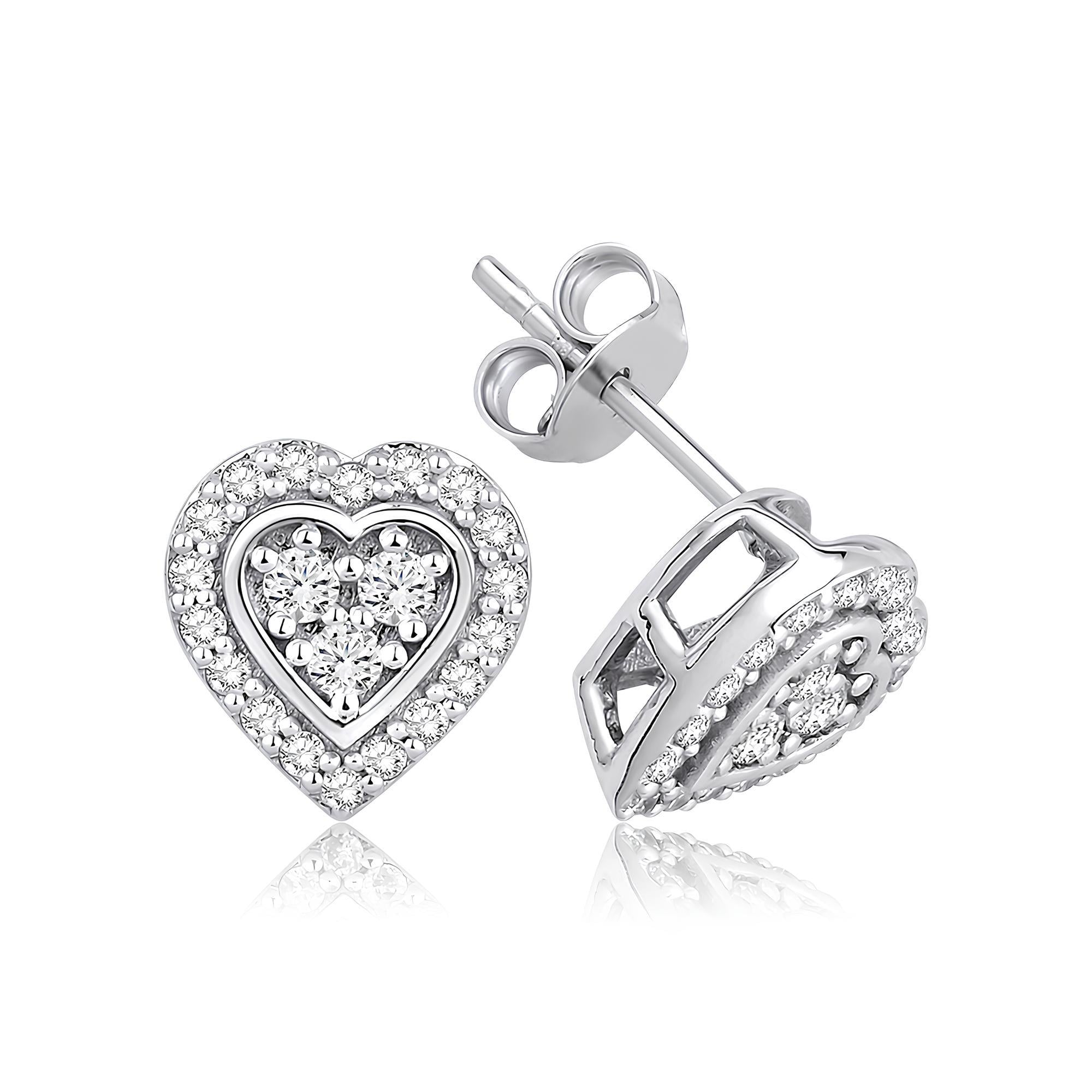 0.42 Karat Pırlanta Tasarım Küpe