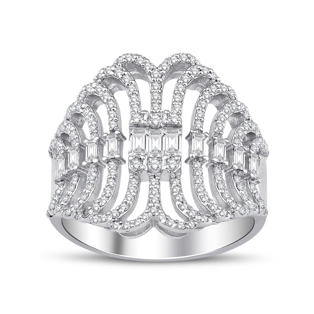 0.88 Karat Pırlanta Baget Yüzük