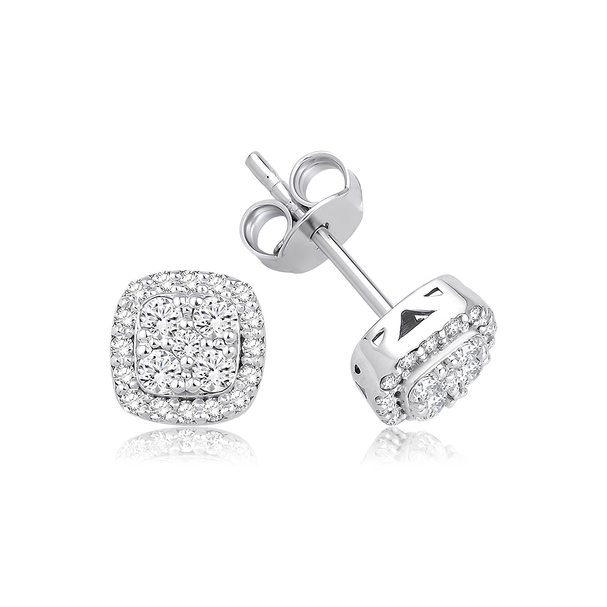 0.40 Karat Pırlanta Tasarım Küpe