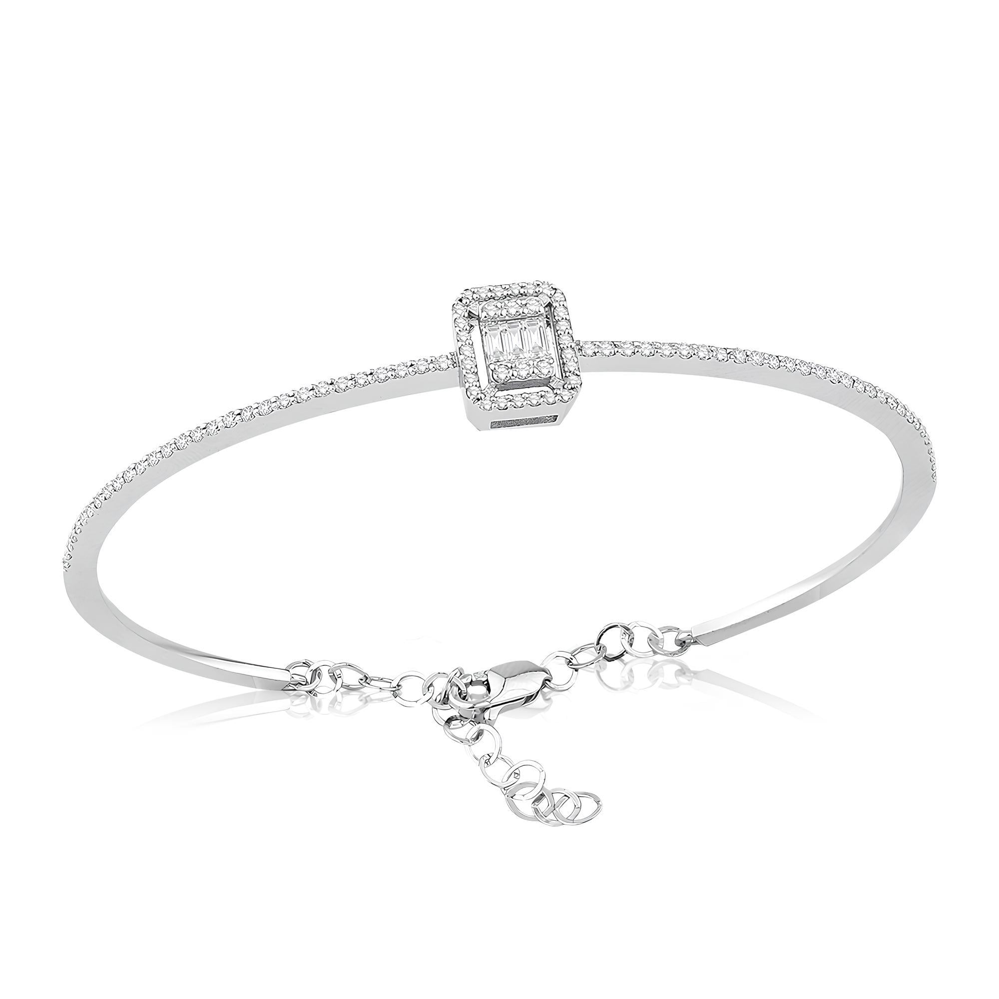 0.84 Karat Pırlanta Baget Bileklik