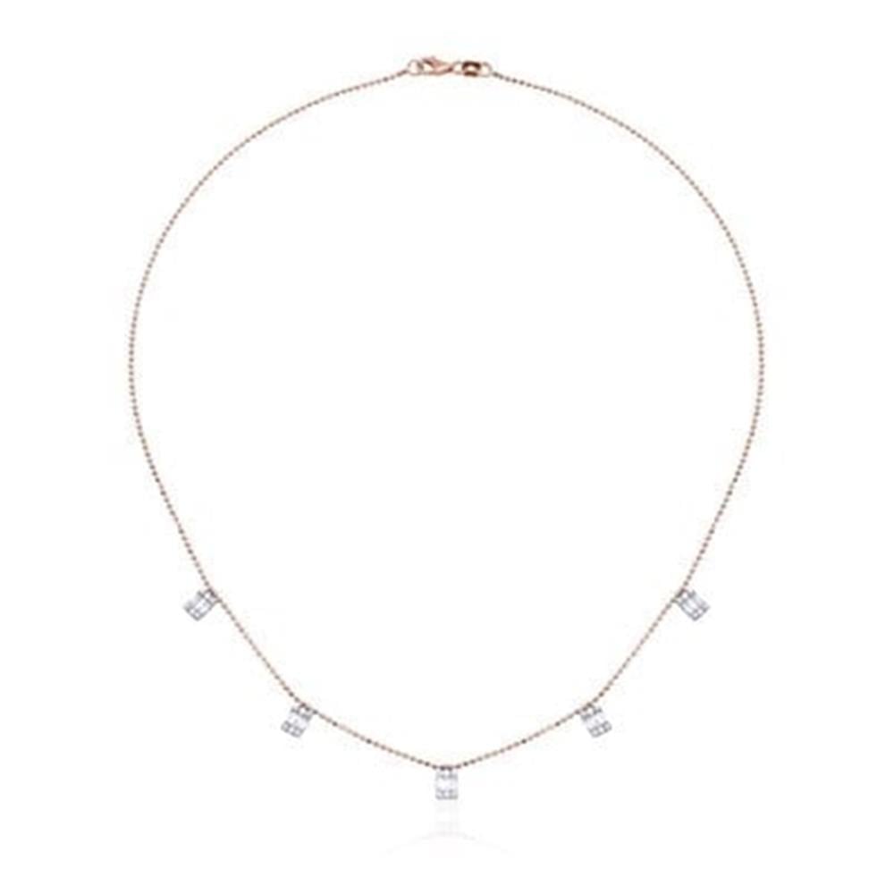 0.80 Karat Pırlanta Baget Kolye