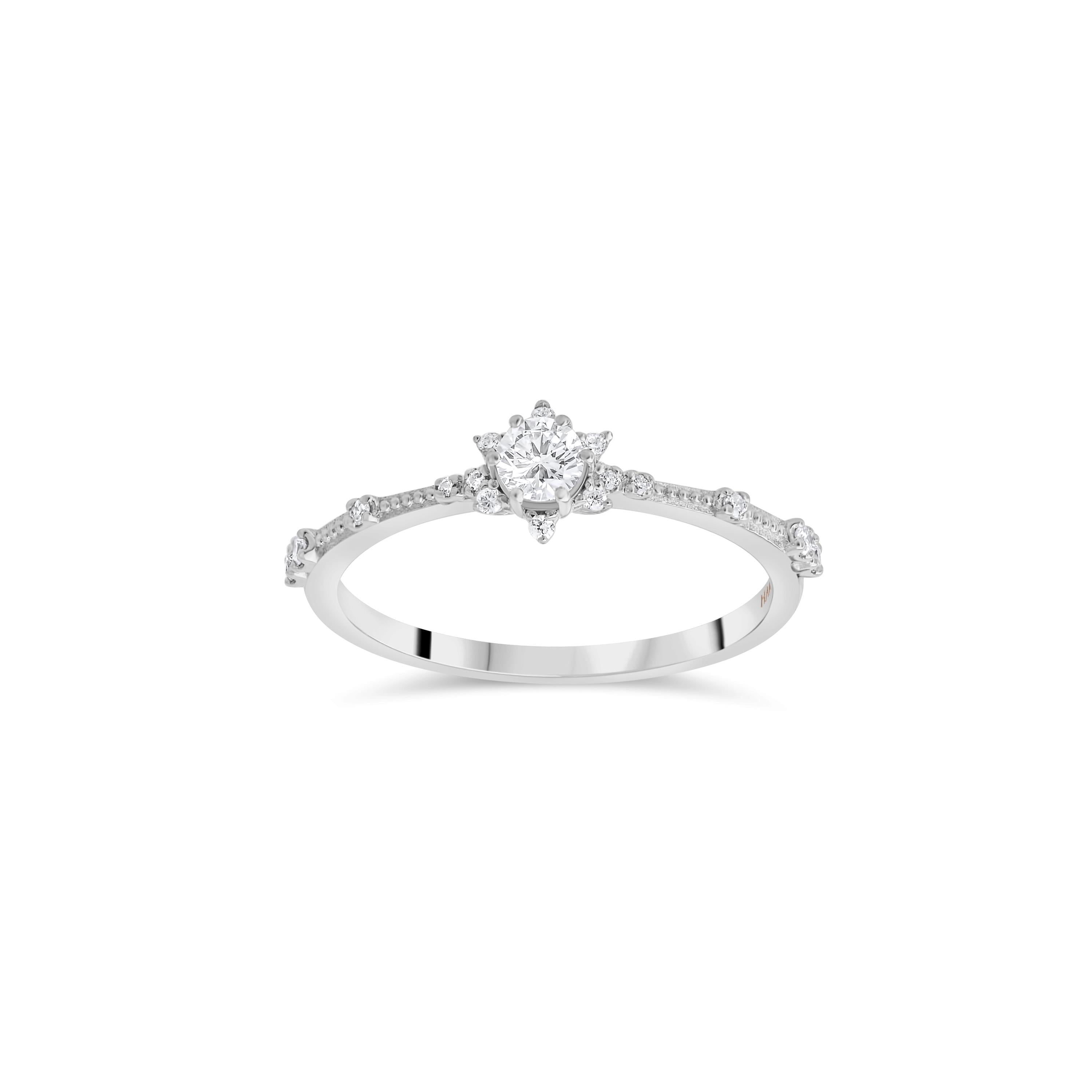 0.22 Karat Pırlanta Tasarım Sevgililer Günü Özel