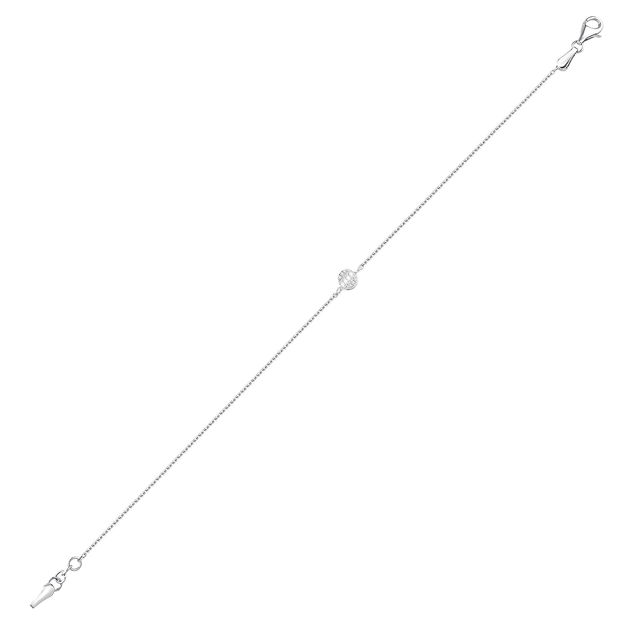 0.07 Karat Pırlanta Baget Bileklik