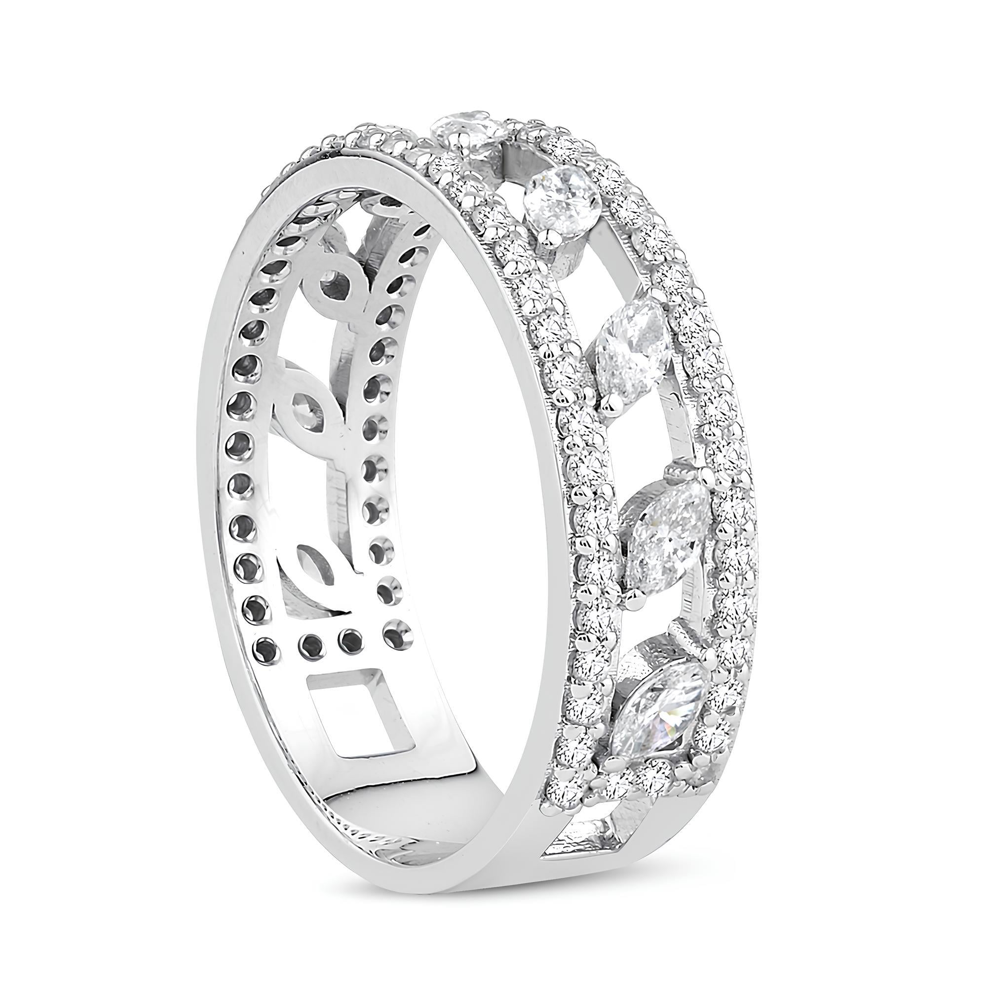 0.69 Karat Pırlanta Markiz Tasarım Yüzük