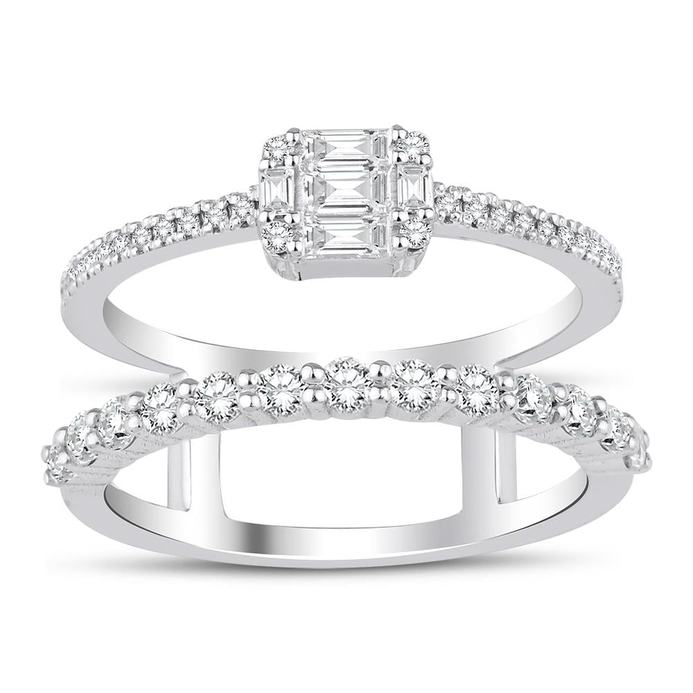 0.73 Karat Pırlanta Baget Yüzük