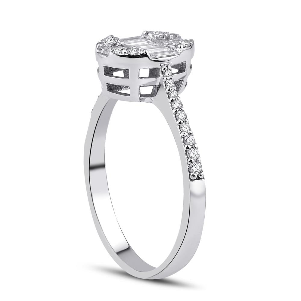 0.53 Karat Pırlanta Baget Yüzük