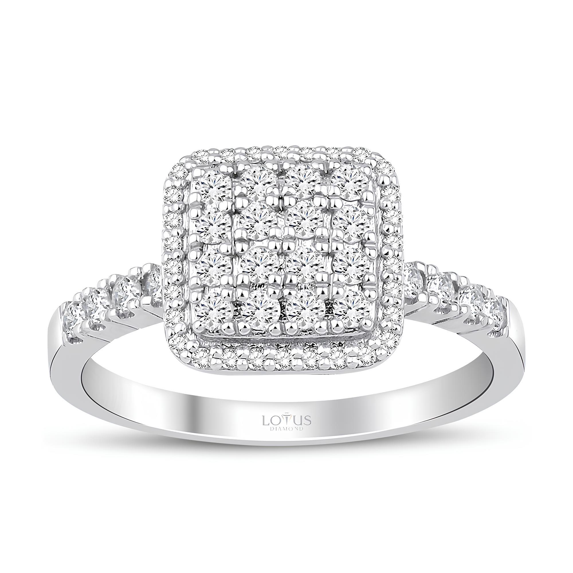 0.47 Karat Pırlanta Bagetli Yüzük