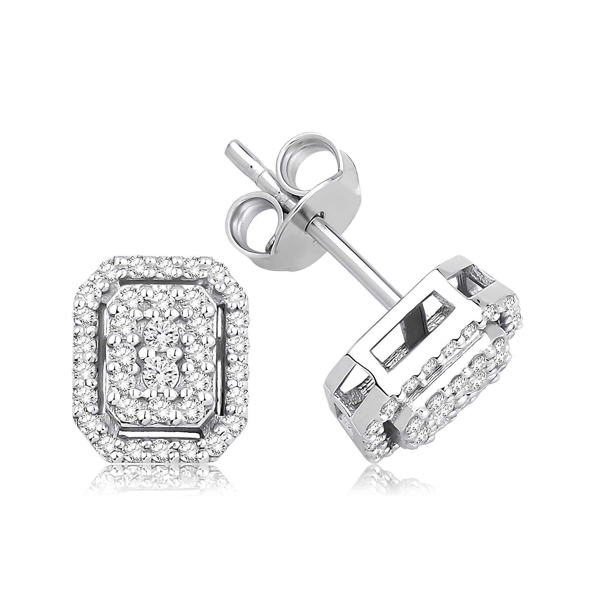 0.30 Karat Pırlanta Tasarım Küpe