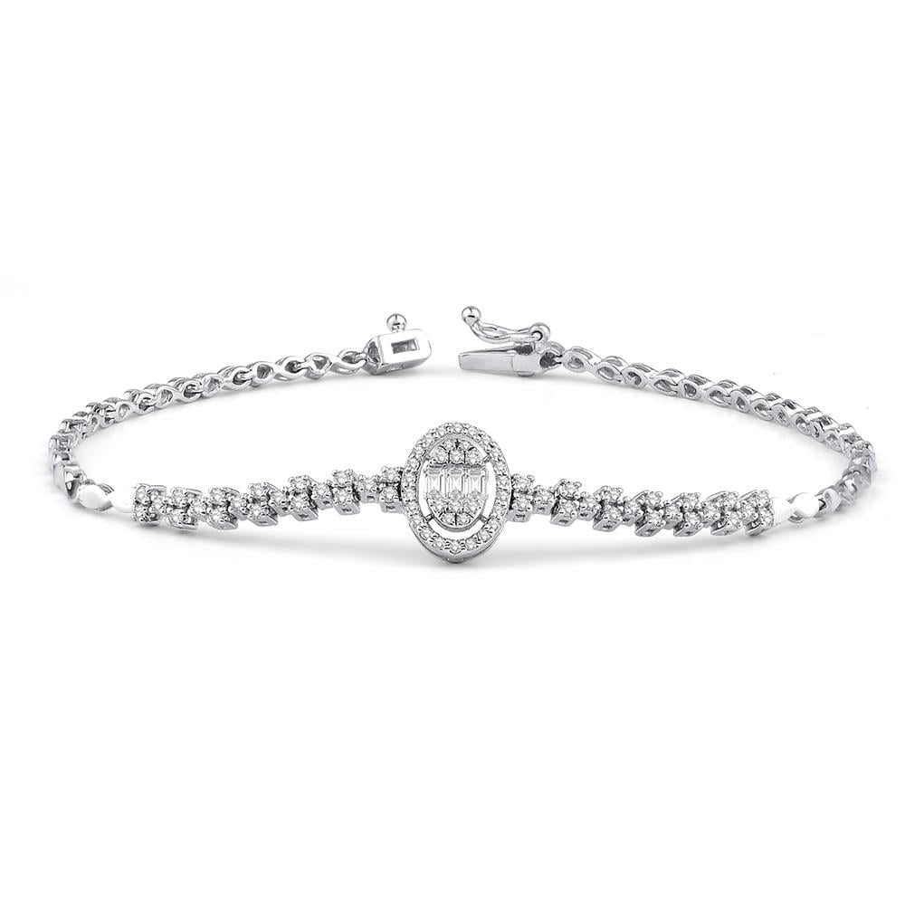 0.81 Karat Pırlanta Baget Bileklik