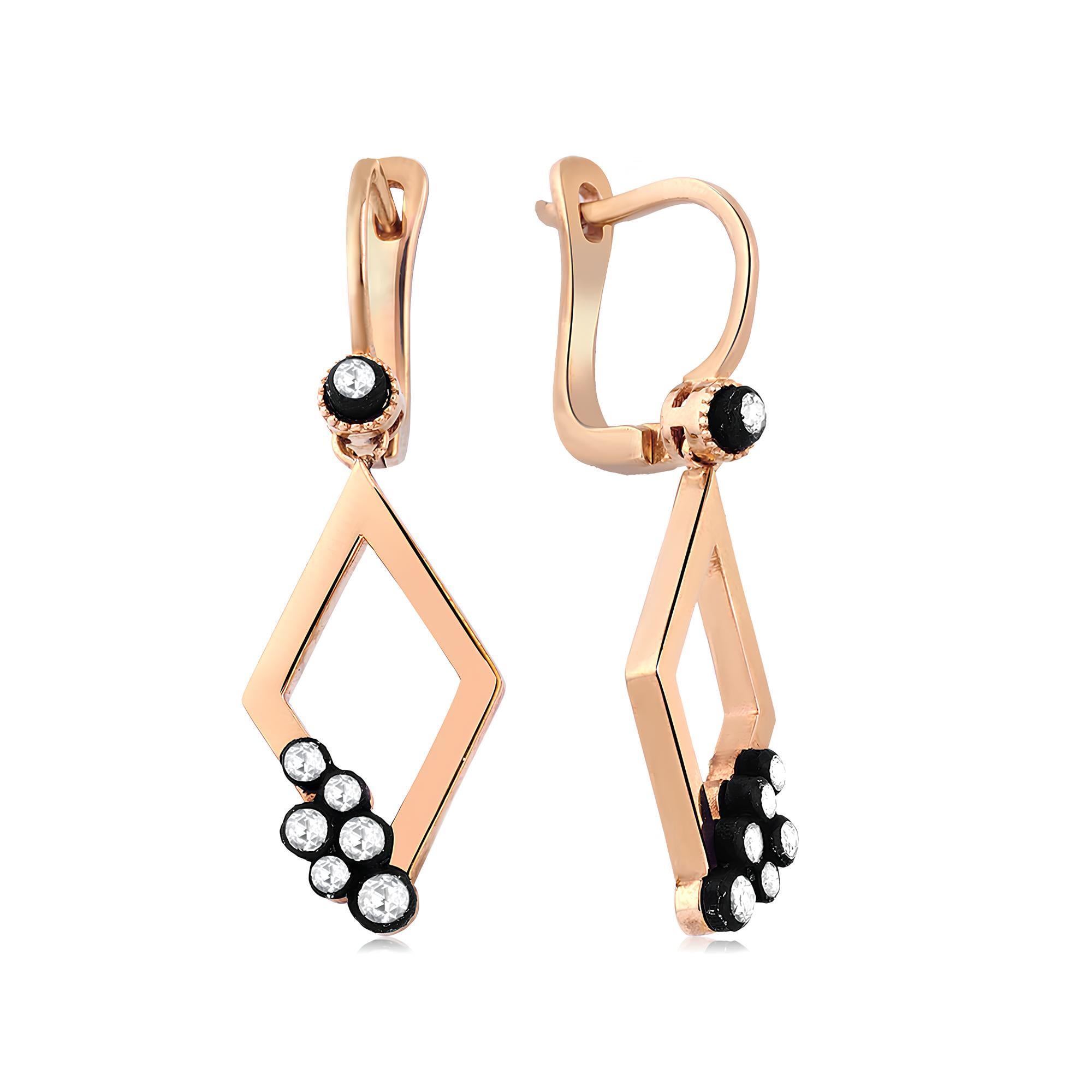 0.22 Karat Tasarım Elmas Küpe