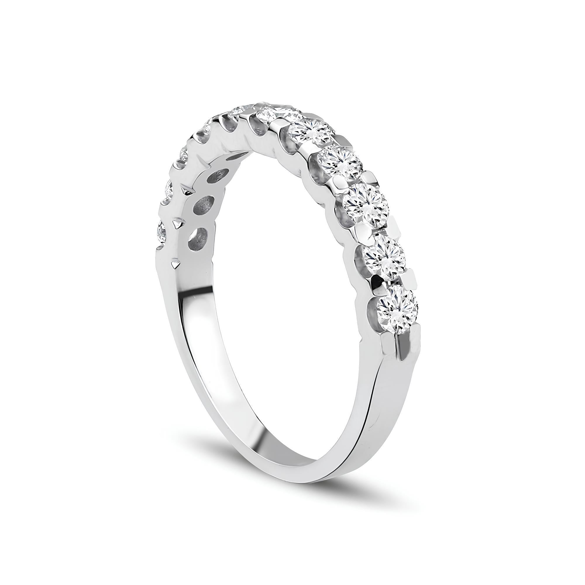 0.80 Karat Pırlanta Yarımtur Yüzük