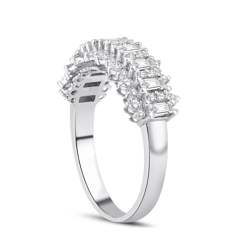 0.80 Karat Pırlanta Baget Yüzük