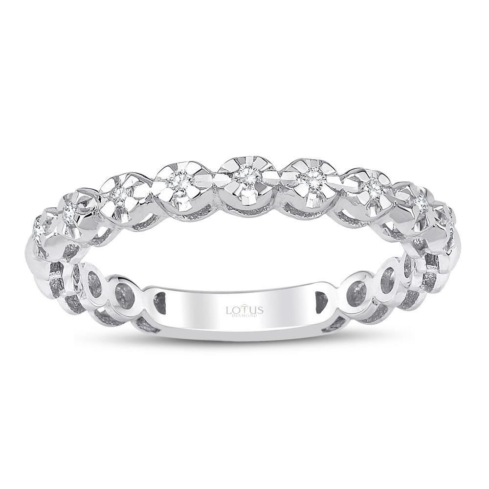 0.10 Karat Pırlanta Yarımtur Yüzük