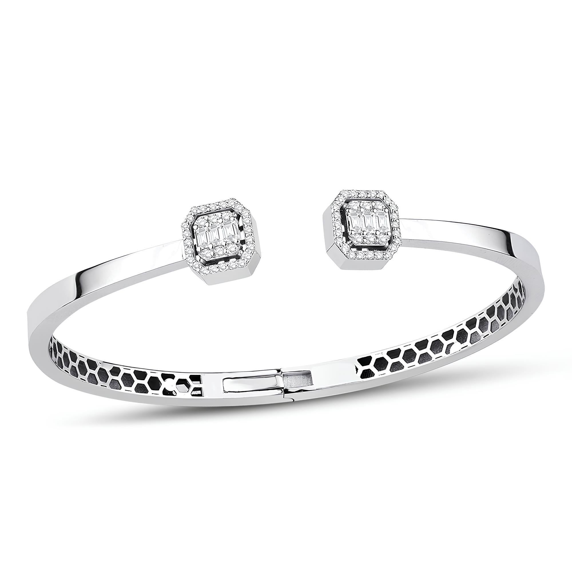 0.53 Karat Pırlanta Baget Kelepçe